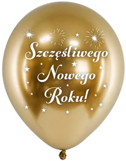 Hyvää uutta vuotta -ilmapalloja! 14 tuumaa, 5 kpl.