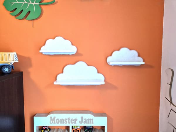 Cloud Shelves Sæt med 3 - Fluffy Cans