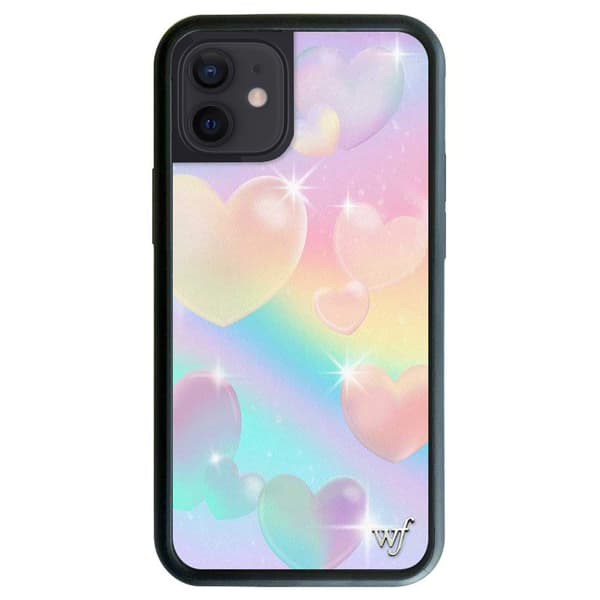 ETUI TIL IPHONE 12/12 PRO 6,1' HJERTER MED VILDBLOMSTER