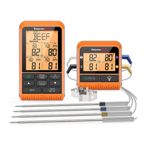 ThermoPro TP-829 Trådlös Mattermometer med 4 Sonder
