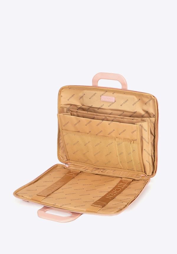Wittchen Dam 15" Laptopväska i Imitationsläder Rosa
