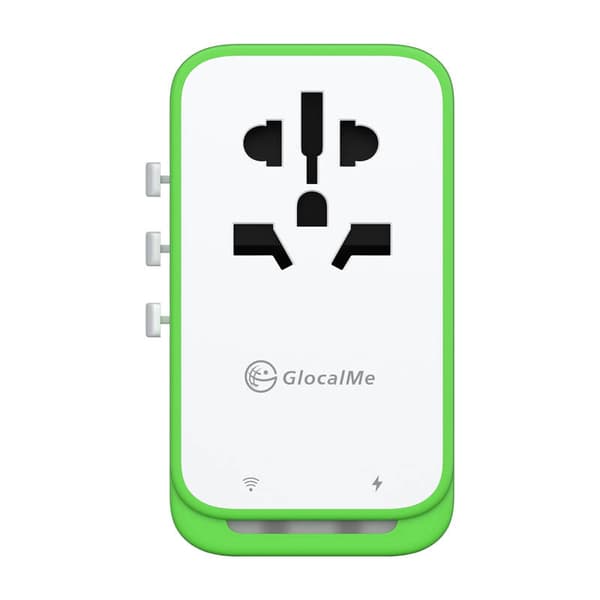 Roamplug-sovitin, jossa on 4G/LTE Wi-Fi GlocalMe Cloud SIM -hotspot