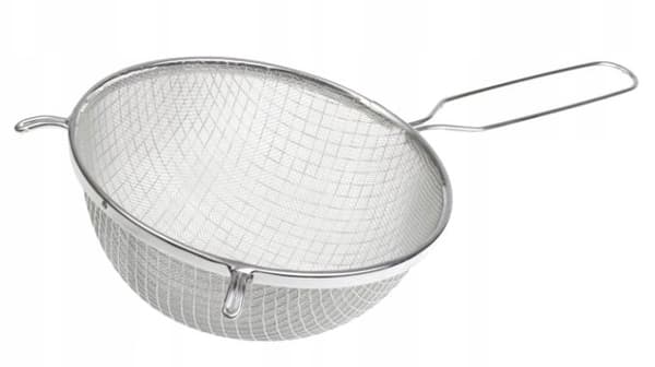 Dobbelt si i rustfrit stål 16 cm