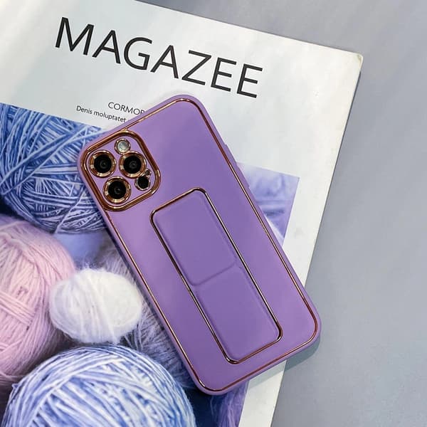 Nyt Kickstand-cover til iPhone 13 Pro Max med stativ, lilla