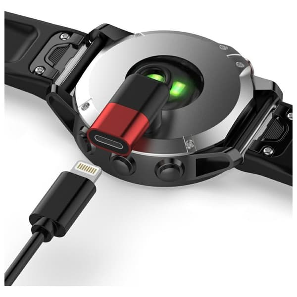 Beline Lightning-sovitin Garmin-kellojen lataamiseen, punainen