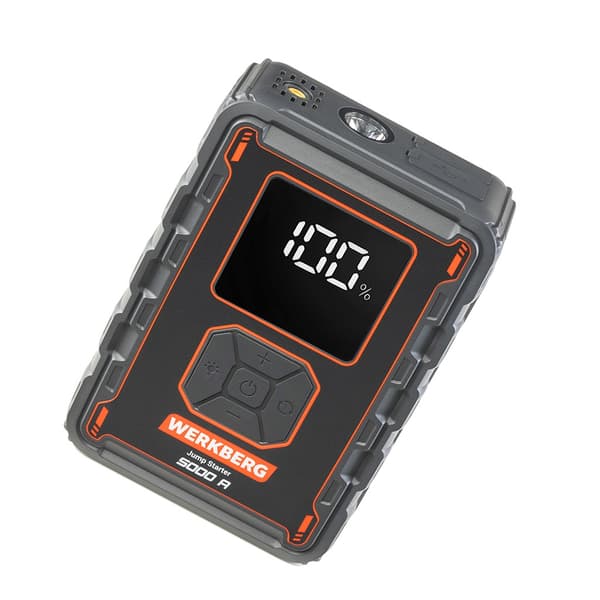 Werkberg AL008 starttiapulaite 32000mAh 2500A/5000A kompressorilla