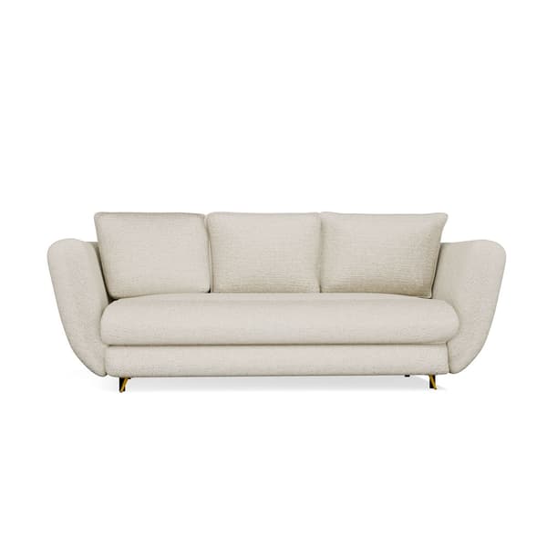 SARIS 3-SITS SOFFA MED SOFUNKTION BEIGE GYLLENE BEN FÖR VARDAGSRUM FÖR VARDAGSRUM