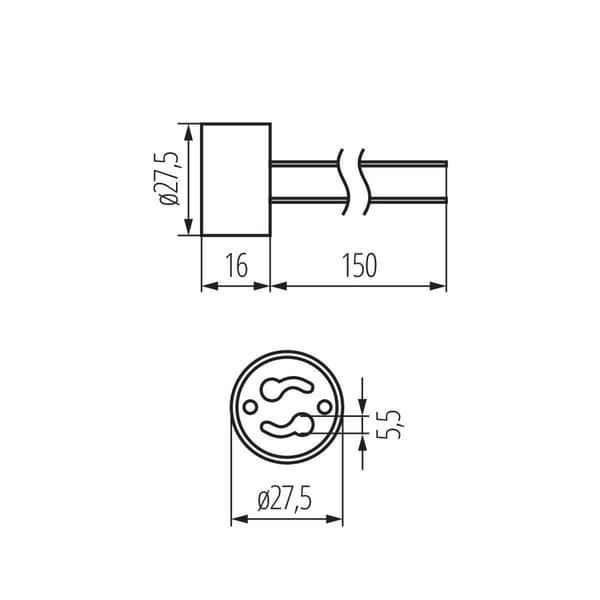 GU10 lampeholder