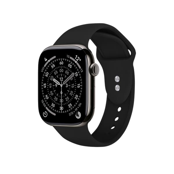 Crong Liquid - Apple Watch-rem 38/40/41/42 mm (sort)
