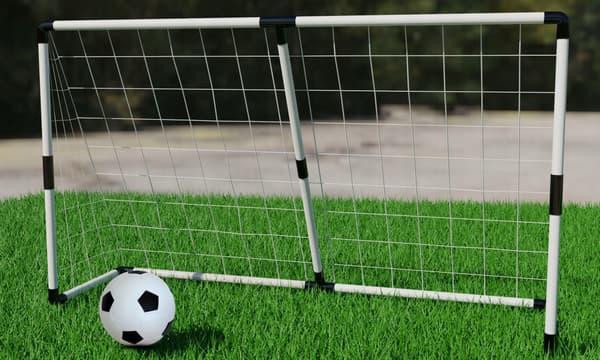 2-i-1 bærbare fodboldmål 180x120 cm
