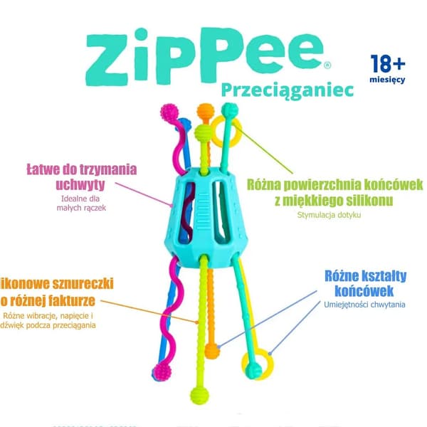 Zippee Tug sensorisk leksak mobil