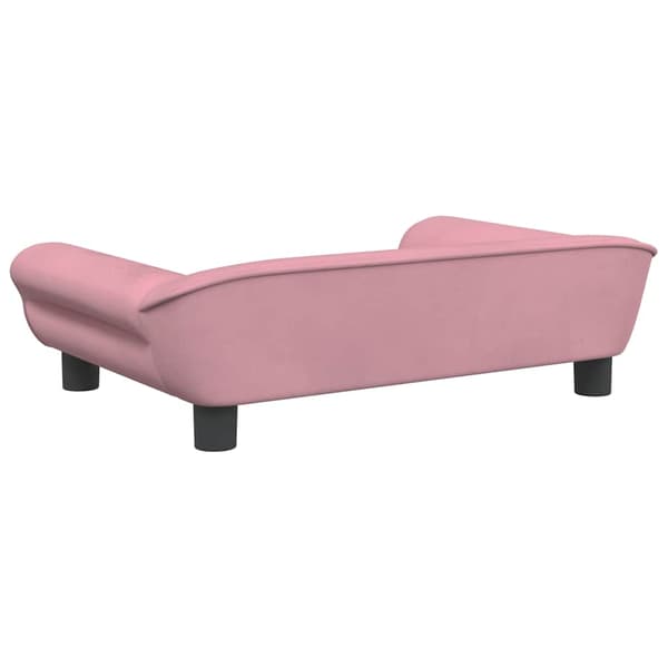 vidaXL Hundbädd, Rosa, 70x48x22 cm, Sammet