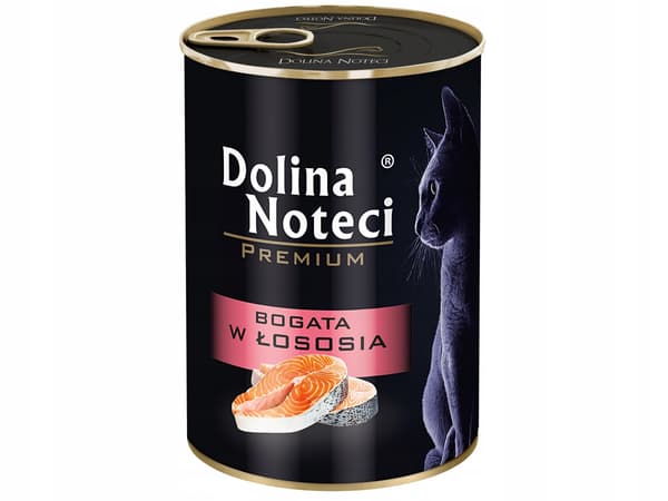 Dolina Noteci våtfoder för katter lax + kalv 24x400g