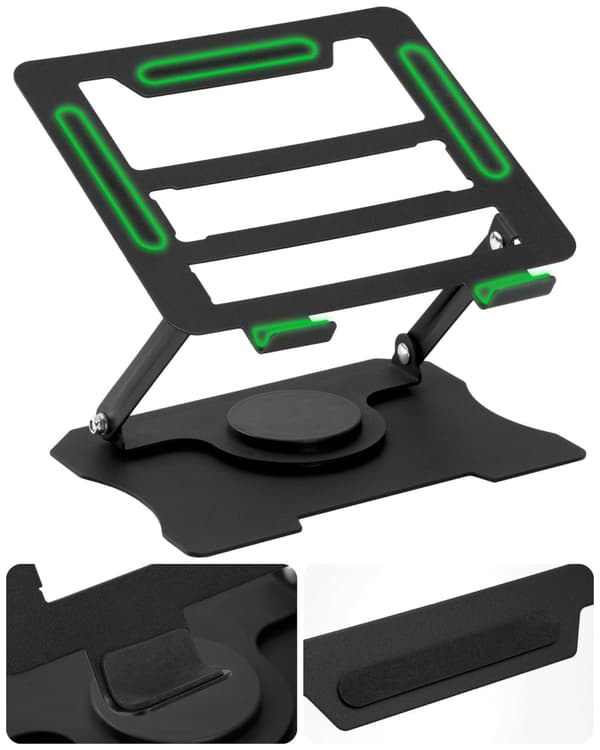 LAURO laptopstativ svart