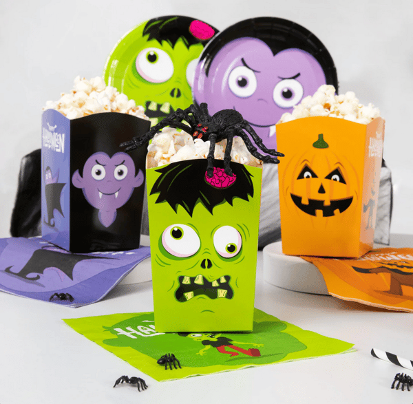 Halloween Monster Popcorn Spandæsker 6 stk.