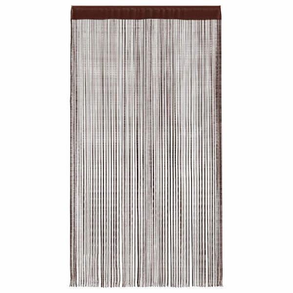 vidaXL Snörgardiner, 2-pack, 100 x 250 cm, brun