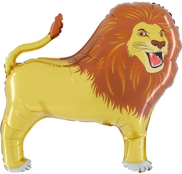 Folieballong Lejon djurparksdyr 76x80cm