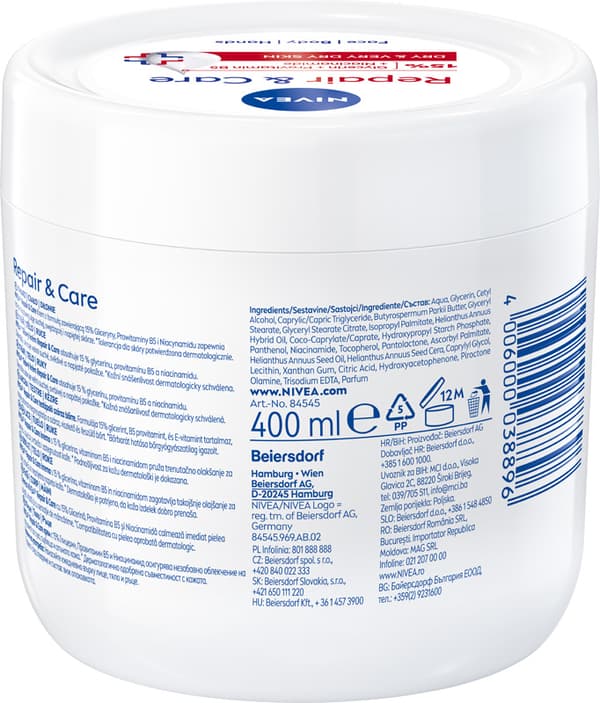 Nivea Repair & Care multifunktionell fuktighetskräm regenerering 400 ml