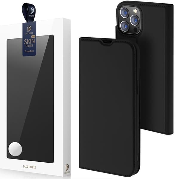 Dux Ducis Skin Pro Holster Cover med Flip iPhone 13 Pro Sort