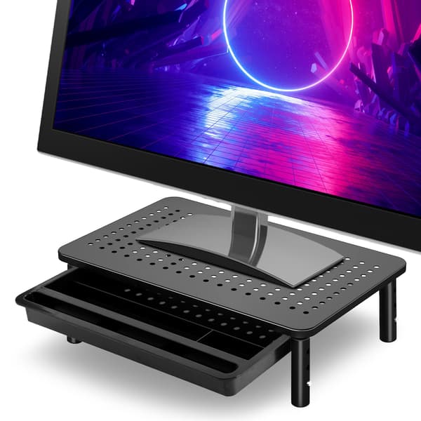 NANKIN sort laptop skærmstativ + skuffe