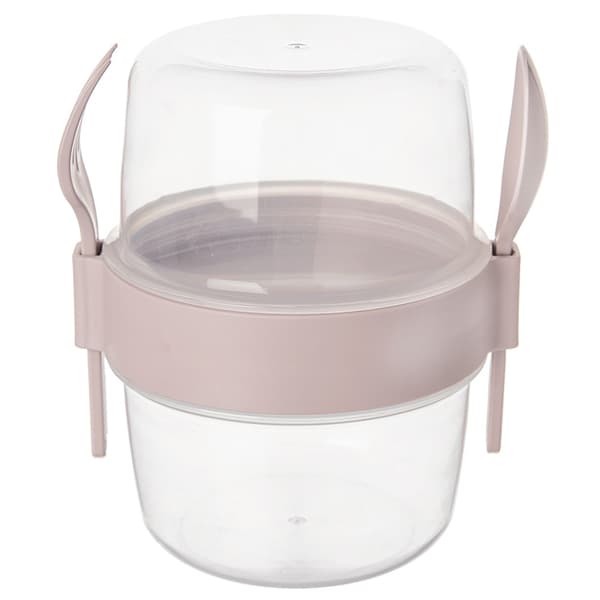 Yoghurtbeholder med ske lunchbox 370 ml 2 stk.
