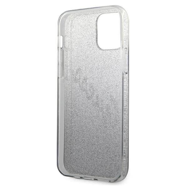 Guess Glitter Gradient Script - iPhone 12 Pro Max cover (sort)
