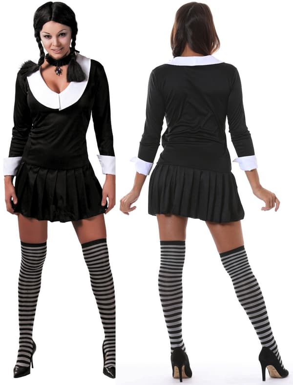 Elaka skolflicka Halloweenkostym M 38-40