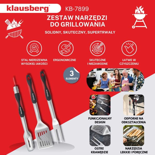 KLAUSBERG KB-7899 GRILLREDSKABSSÆT