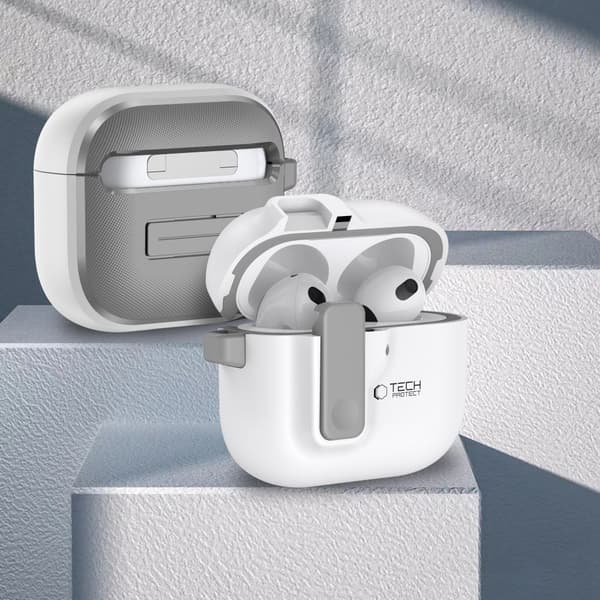 TECH-PROTECT SLIM HOOK APPLE AIRPODS 4 HVIDE