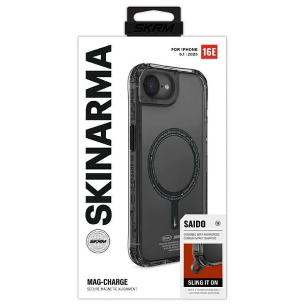 Skinarma Saido MagSafe-etui til iPhone 16e sort