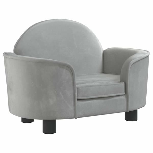 vidaXL Koiranpeti, vaaleanharmaa, 66x40x45 cm, sametti