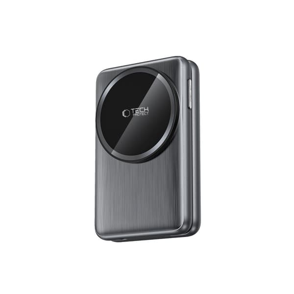 TECH-PROTECT QI15W-A42 3-i-1 magnetisk Magsafe trådløs oplader Spacegrå