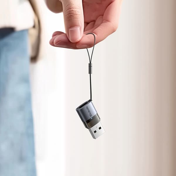 MCDODO ADAPTER USB-A 3.0 TILL USB-C TILL USB TYP C 3A 5GB OTG LED