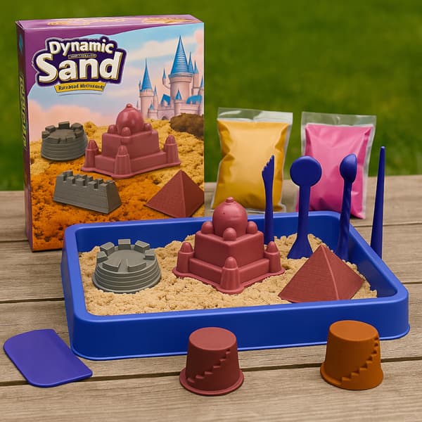 Kinetisk Sand Piastolina Sæt Borg Pyramide Forme Kreative Gør-det-selv