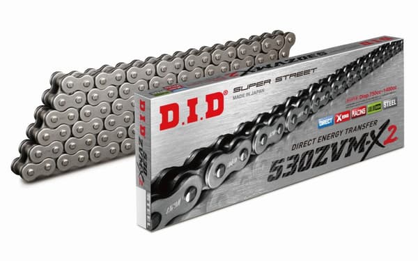 DID 50(530)ZVMX2-116 drivkæde (116 led) X-ring (åben + nitte) (50ZVMX2-116)