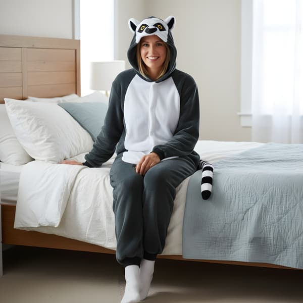 Kigurumi-pyjamas Lemur M 155-165 cm