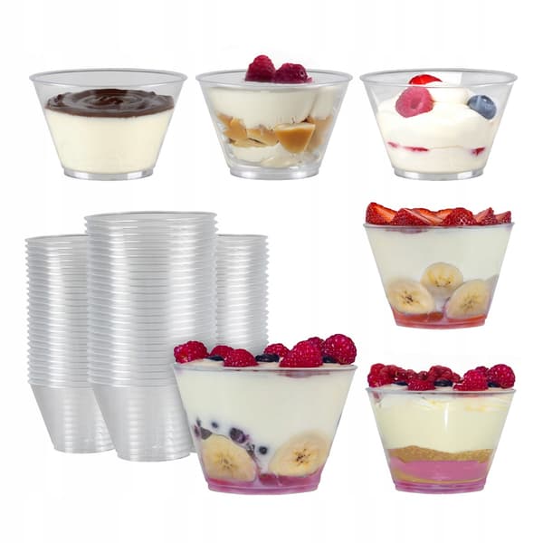 KOPPER OG BEHOLDERE TIL DESSERTER 150 ml 24 stk. TULI-kop til snacks