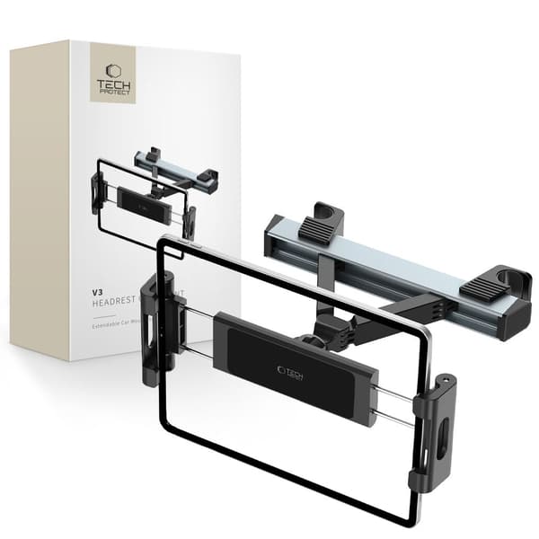 TECH-PROTECT V3 NAKKESTØTTE BILHOLDER TIL TABLET SORT