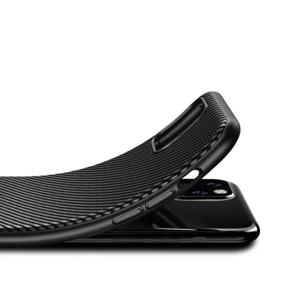 Crong Prestige Carbon Cover - iPhone 11 Pro Etui (Sort)