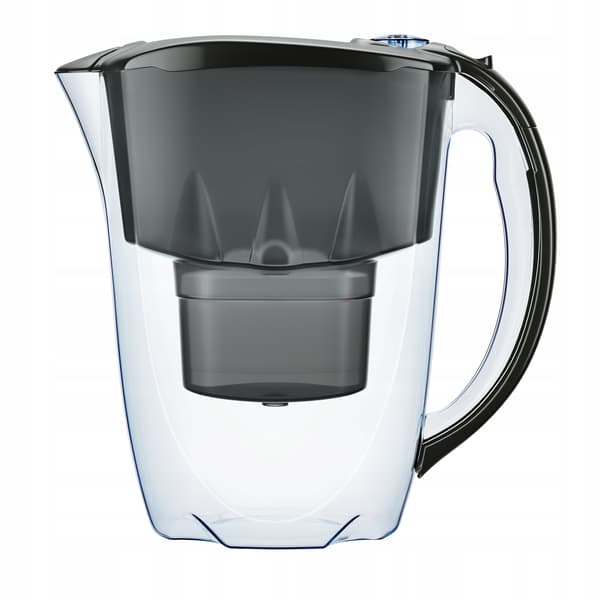 Aquaphor Amethyst 2,8 l kannu laskutangolla musta + City-pullo harmaa