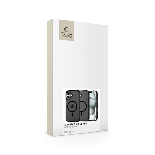 TECH-PROTECT MAGMAT MAGSAFE IPHONE 16 MATTSVART