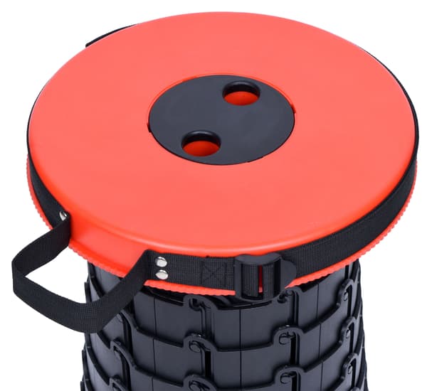 Bærbar foldbar skammel rød og sort Situp