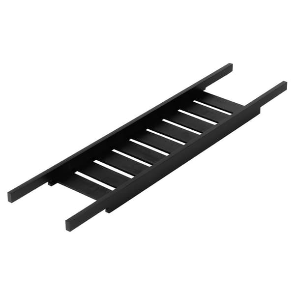 Bambuinen musta kylpyammeen hylly 68 cm
