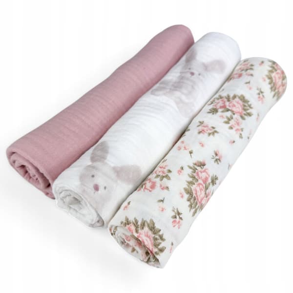 Plumeri Muslin Bleer Sæt med 3 Farver 70x70 cm