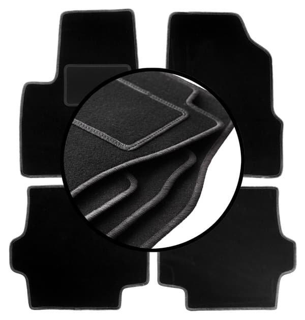 Komplet sæt velourmåtter til: Chrysler Pacifica SUV (2003-2008)