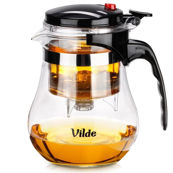 Glas tekanne med dränerande infuser 1,15 l