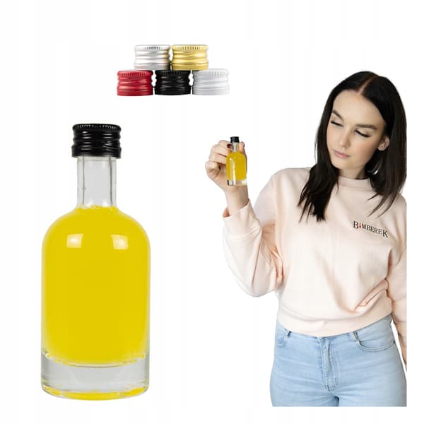 10x Mini TADEK Glasflaskor 50ml Flaska för Likör Vin Bröllopspresent