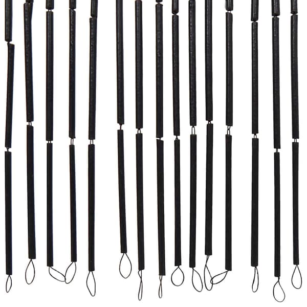 vidaXL Flugnät mörkgrå 100x220 cm bambu