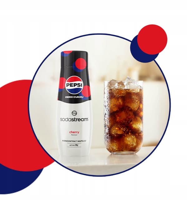Sæt med 3 siruper til Sodastream Pepsi Max Cherry + Lemon Lime + Mirinda