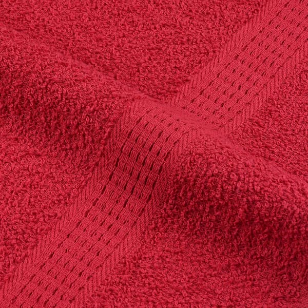 vidaXL Handdukar, 2 st, Röda, 50x100 cm, 100% Bomull